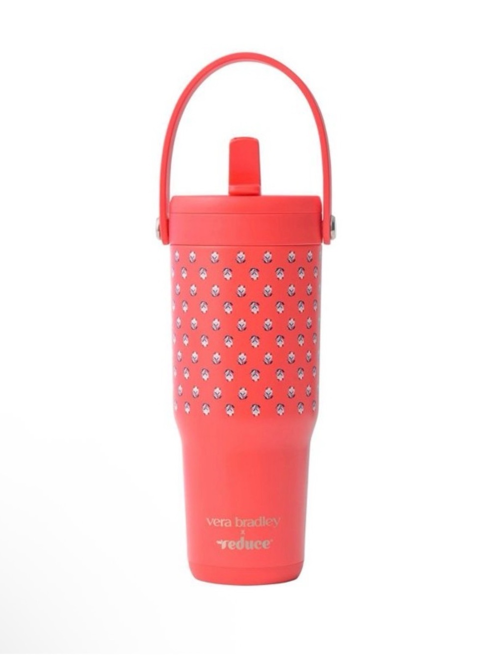 Vera Bradley x Reduce Hibiscus Bluebell Ditsy 24oz Insulated Tumbler with Handle